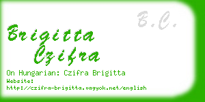 brigitta czifra business card